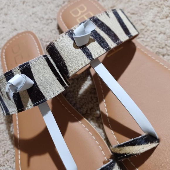BEACH by MATISSE NEW Calf-Hair Toe Ring Sandals - Picture 4 of 8